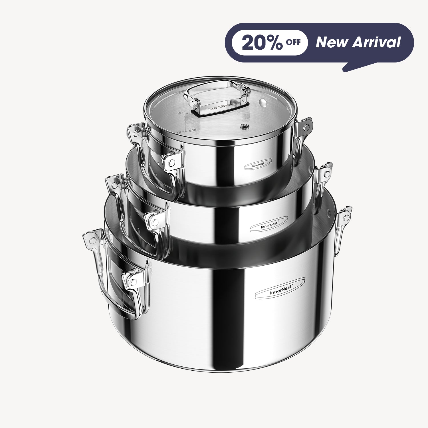 InnerNest Stainless Steel Pot Set