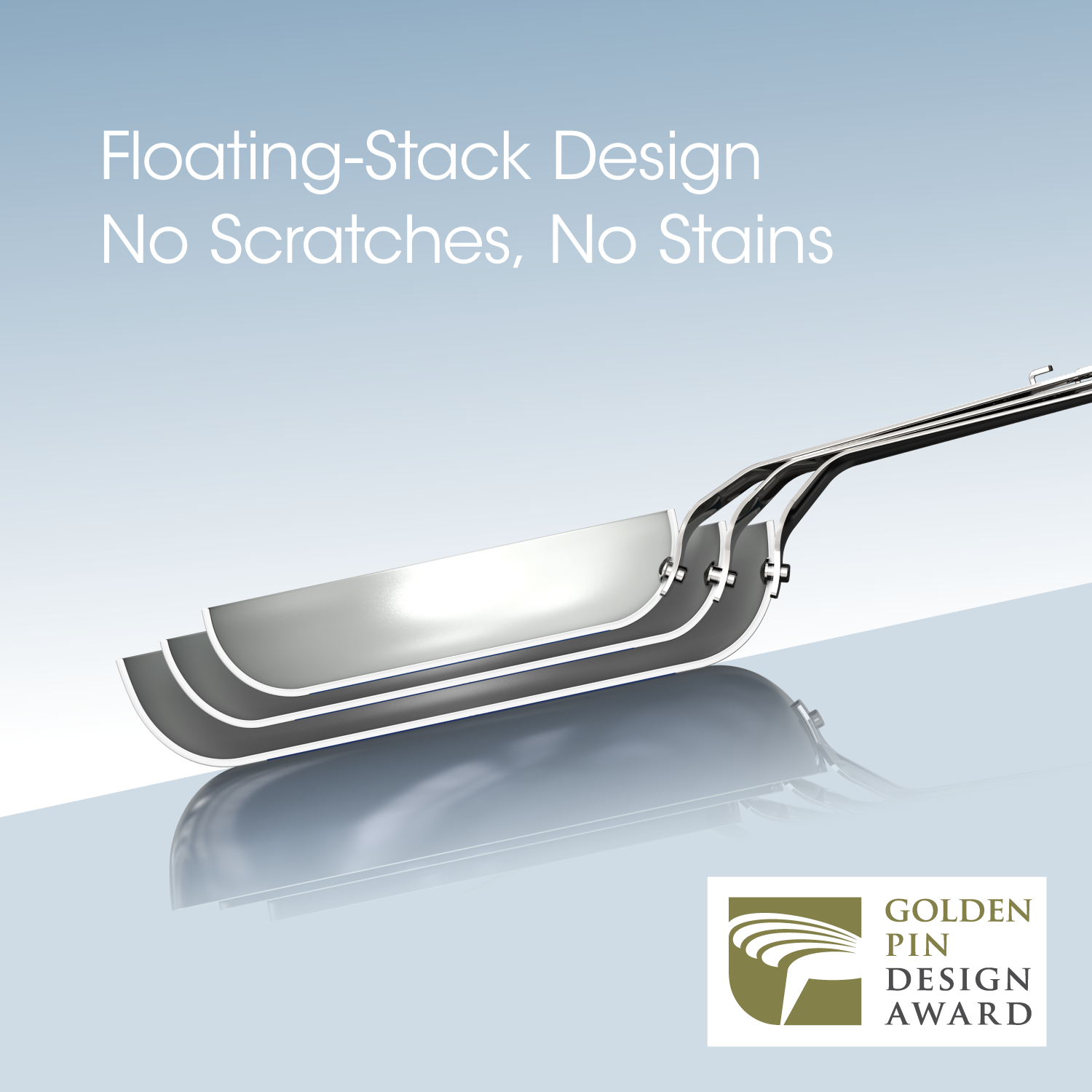 SizzleNest Ceramic Nonstick Frying Pan Set