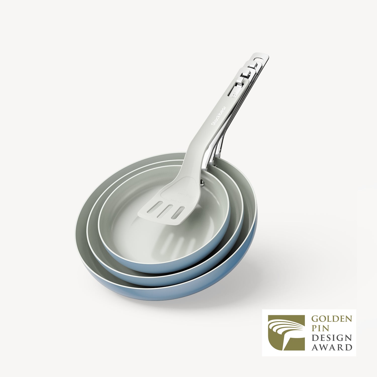 SizzleNest Ceramic Nonstick Frying Pan Set