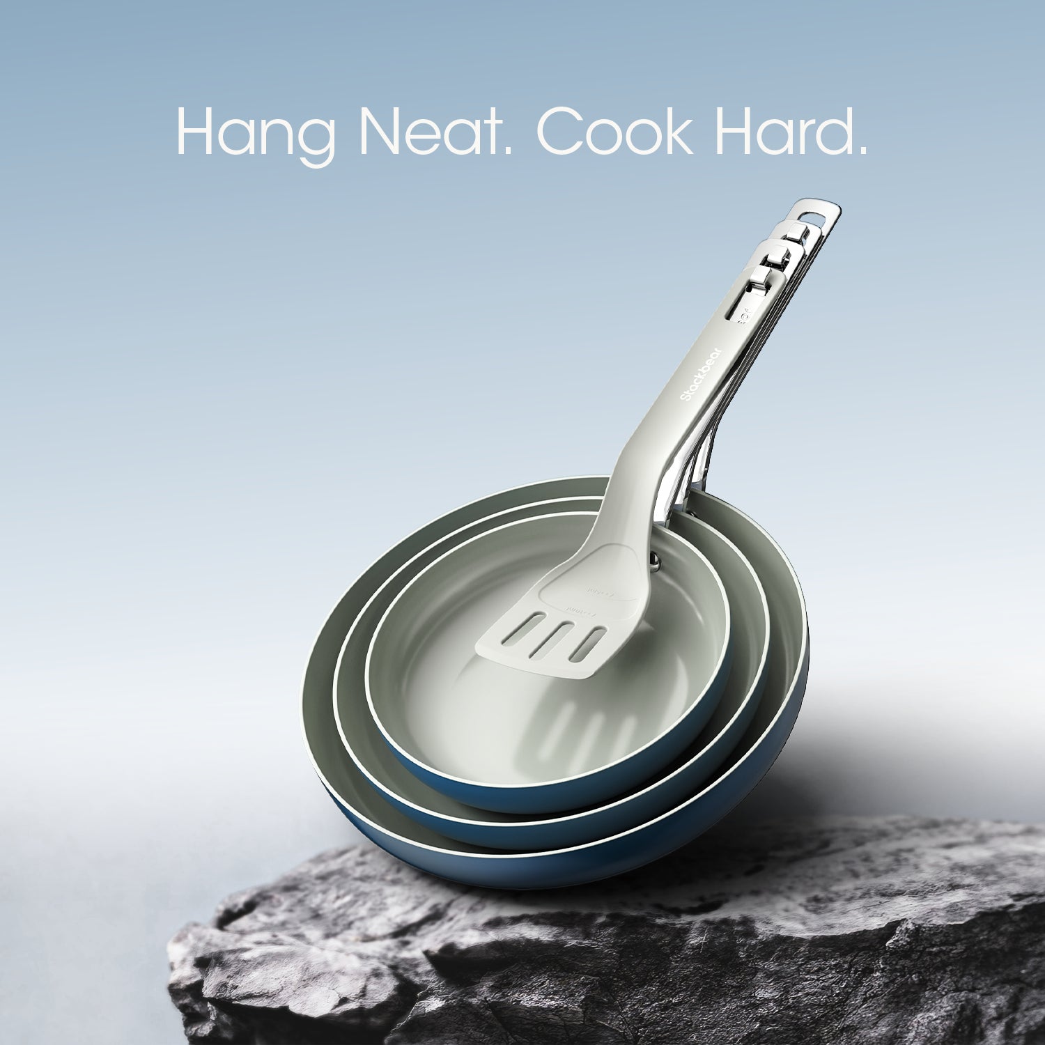 SizzleNest Ceramic Nonstick Frying Pan Set