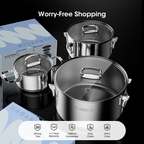 InnerNest Stainless Steel Pot Set
