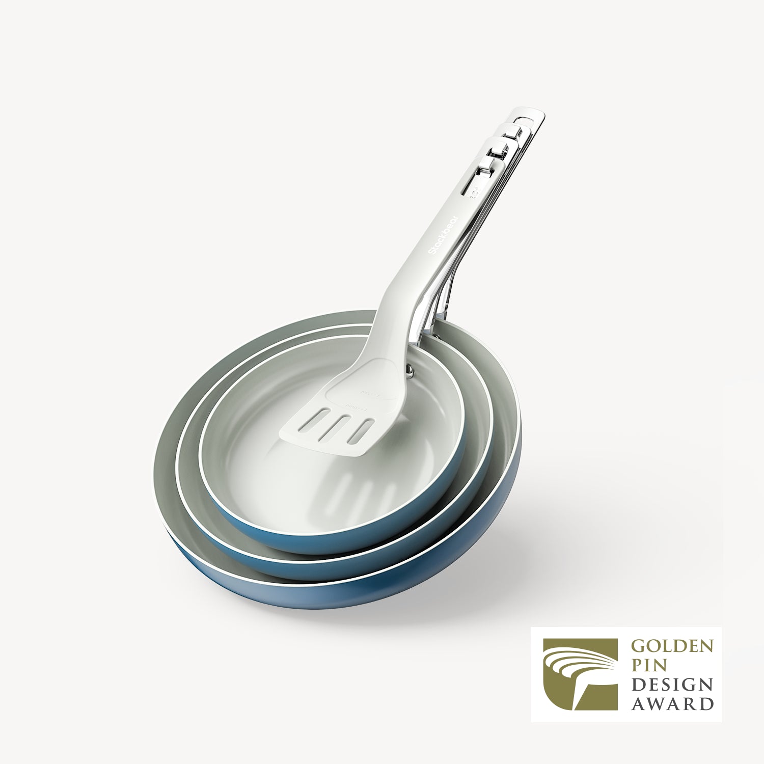 SizzleNest Ceramic Nonstick Frying Pan Set