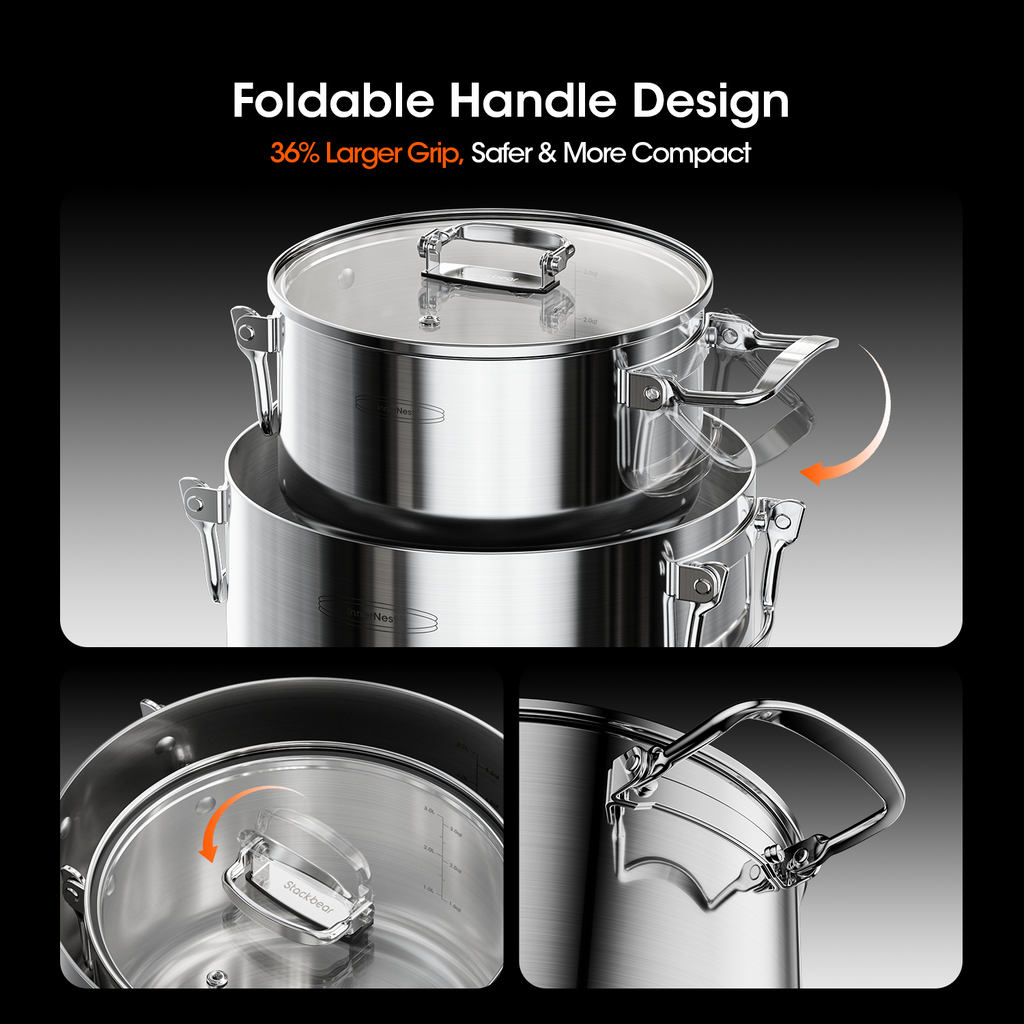 InnerNest Stainless Steel Pot Set