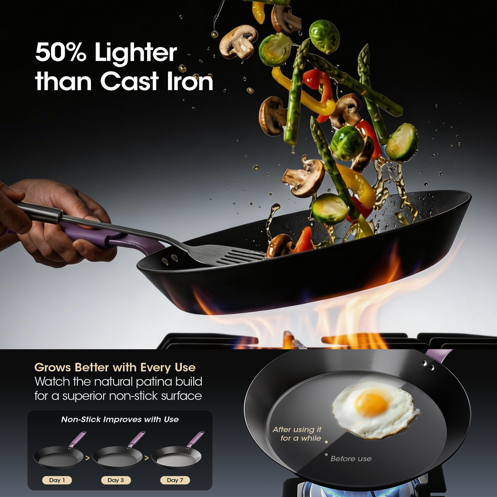 VinNest Carbon Steel Frying Pan