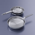 SizzleNest Stainless Steel Frying Pan