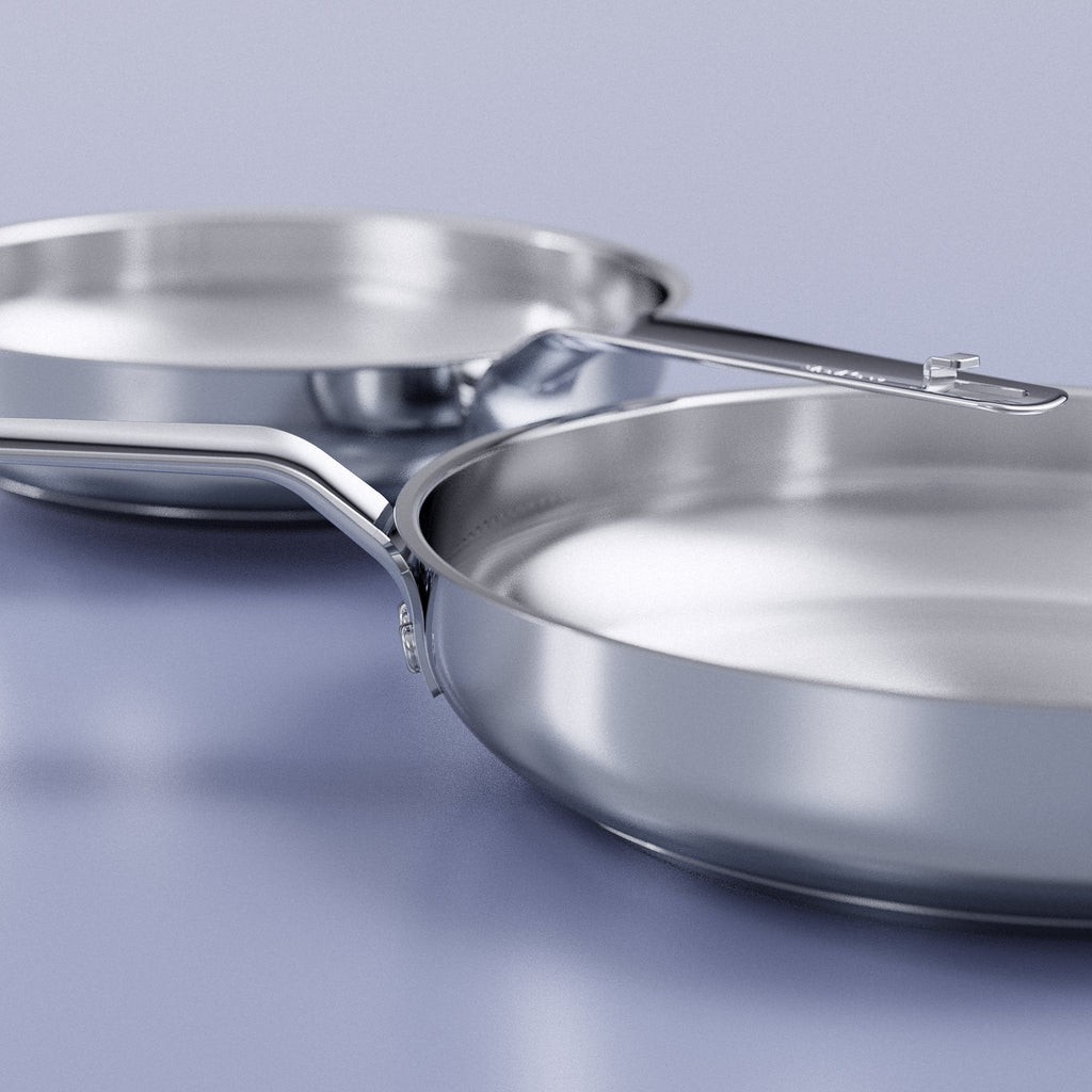 SizzleNest Stainless Steel Frying Pan