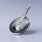 SizzleNest Stainless Steel Frying Pan