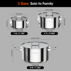 InnerNest Stainless Steel Pot Set