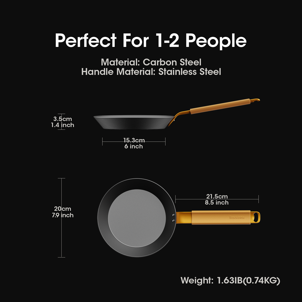 VinNest Carbon Steel Frying Pan